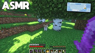 [ASMR] Minecraft Survival (Whispering + Keyboard/Mouse Sounds) - Gathering Material screenshot 1