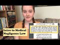 Introduction to Medical Negligence Law (guest submission)