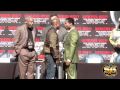 Floyd mayweather  shane mosley aggressive face off at press conference manny pacquiao next