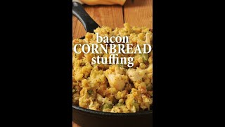 bacon cornbread stuffing, leftover cornbread