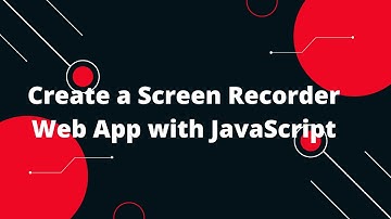 Create a Screen Recorder Web App with JavaScript 🖥️🔴 | Step-by-Step Tutorial!