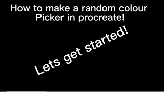 How to make a random colour generator