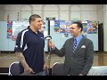 Aaron Hernandez visits the Gardner Pilot Academy