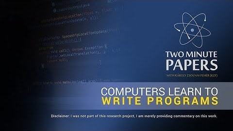 Neural Programmer-Interpreters Learn To Write Programs | Two Minute Papers #34