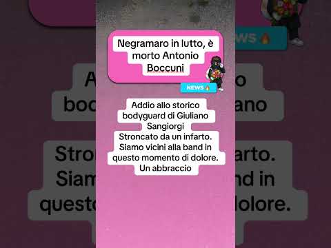 Video Negramaro in lutto, è morto Antonio Boccuni