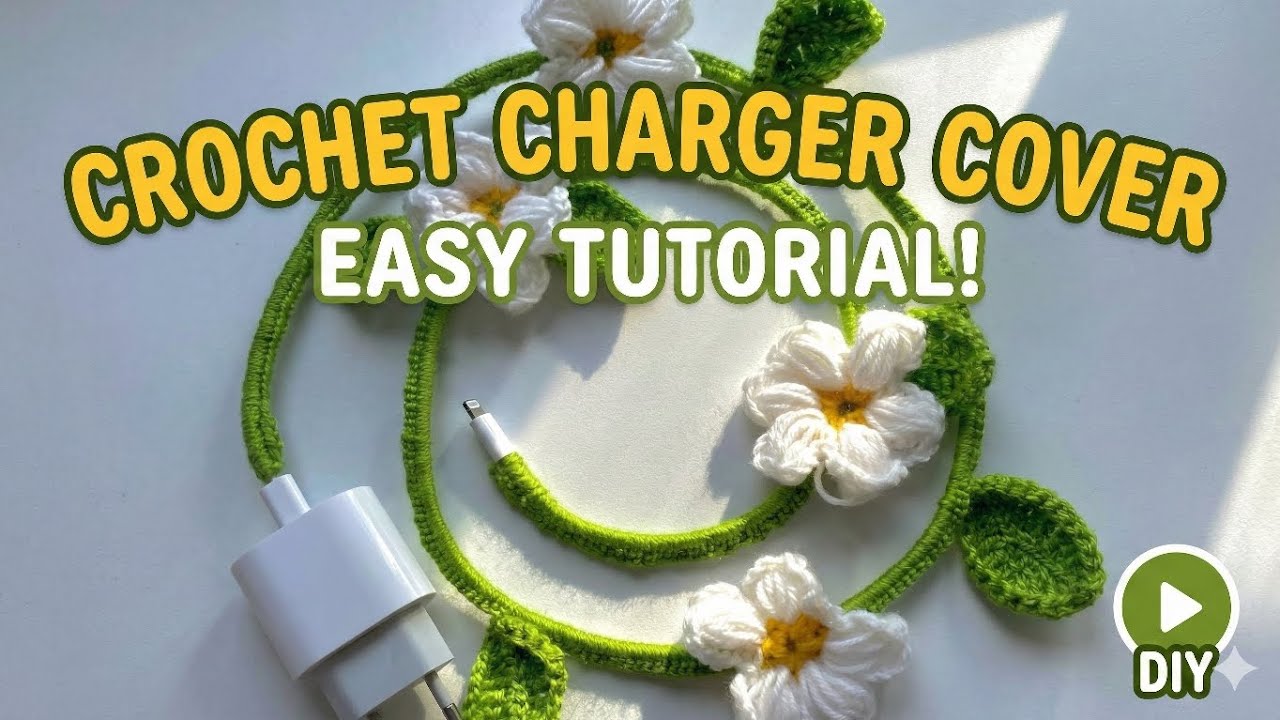 Crochet Charger Cable Cover   