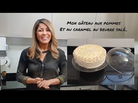 gâteau-aux-pommes-avec-une-chantilly-caramel-au-beurre-salé-#gâteau-#caramelaubeurresalé