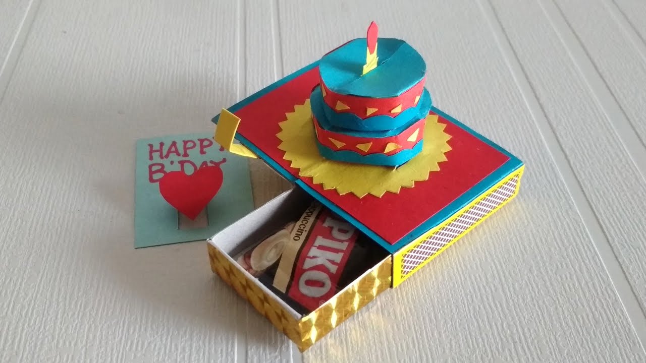 Birthday Gift use Matchbox l Birthday Card l diy craft Single Matchbox