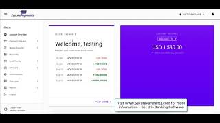 New Banking Software 2021 - Secure Paymentz - Banking System