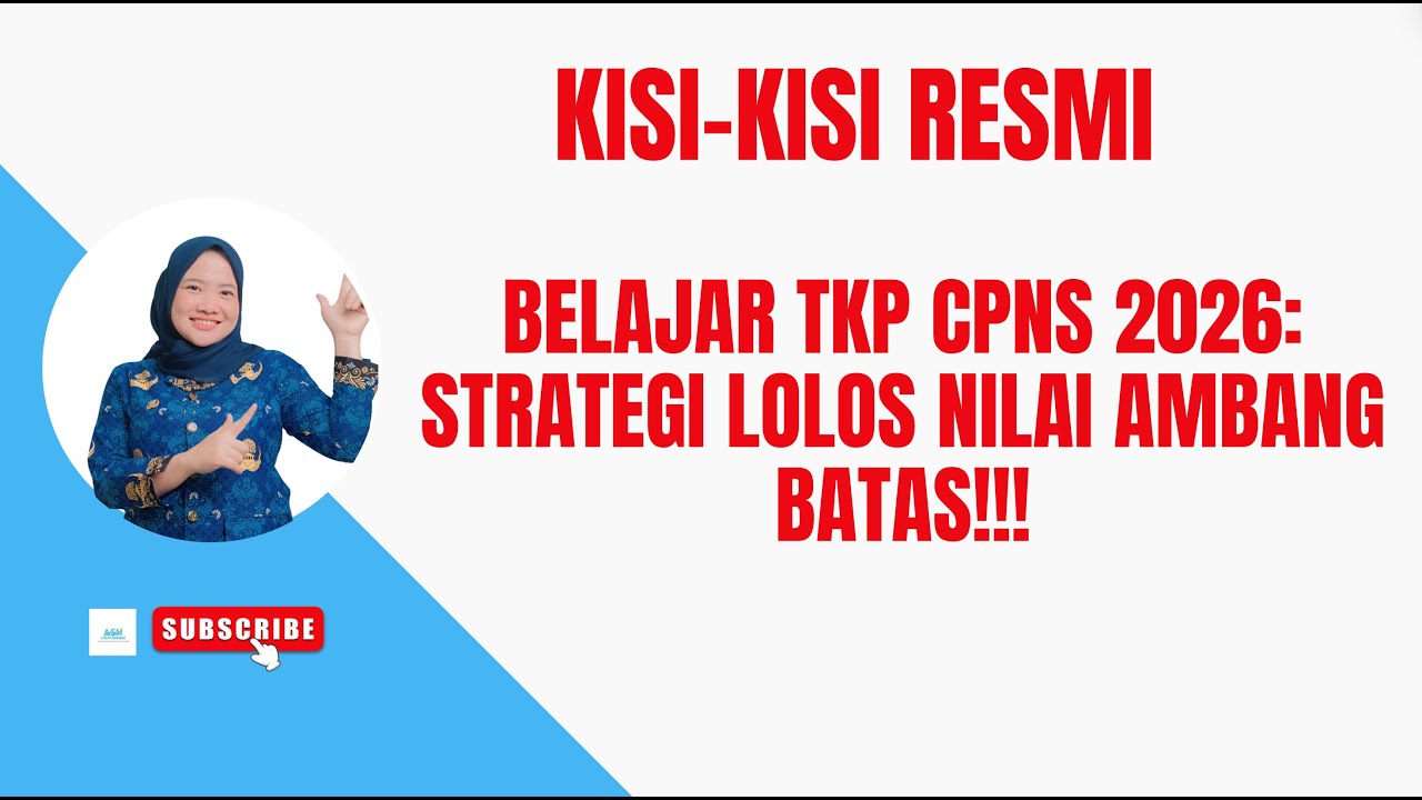 Belajar TKP CPNS 2026: Strategi Lolos Nilai Ambang Batas!!!