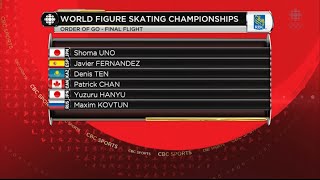 2016 Worlds - Men's SP Full Broadcast CBC screenshot 4