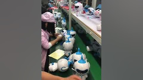Robot toy part screw locking machine operation video