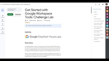 Get Started with Google Workspace Tools: Challenge Lab | GSP376