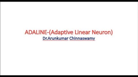 Adaline Neural Network