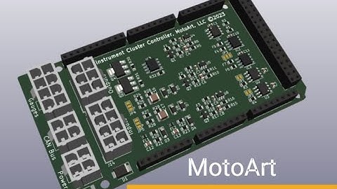 MotoArt  Instrument Cluster Controller, Shield for Arduino Due