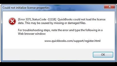 QuickBooks Error 3371