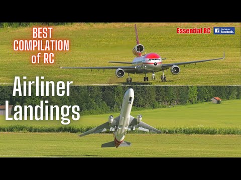 BEST COMPILATION of RC AIRLINER LANDINGS | PART 1