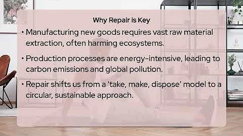 How Does Repairing Items Reduce Environmental Impact?