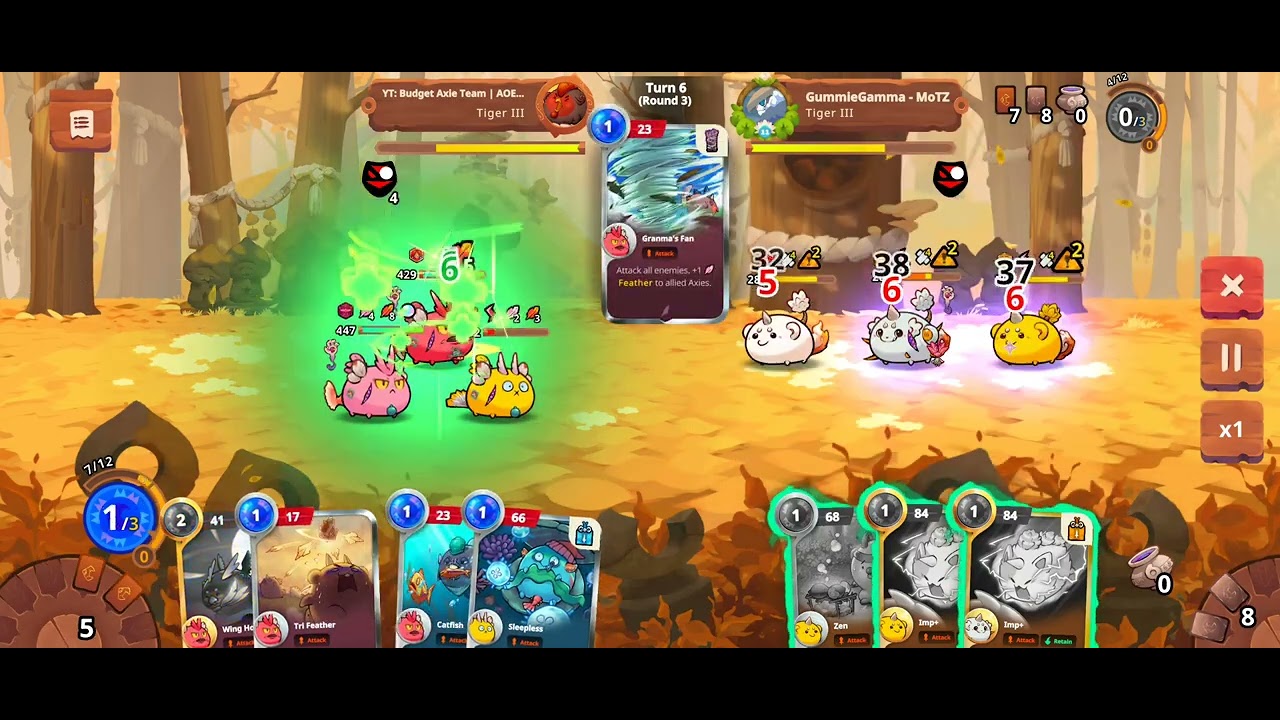 AOE team vs Rage team Axie infinity Origins season 15 rare era | Meta teams