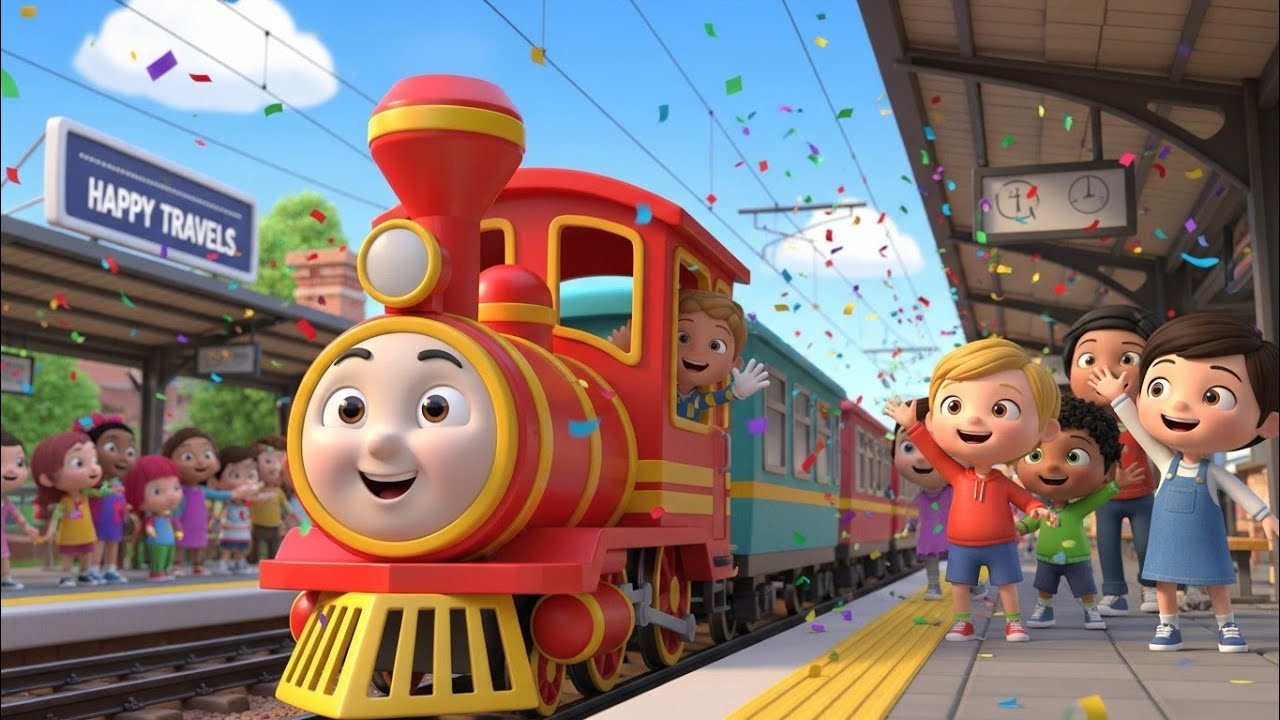 The Train Song for Kids | Choo Choo Train Nursery Rhyme | Learn & Sing ...