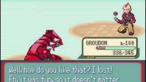 Groudon vs The Elite Four in Ruby Part 1