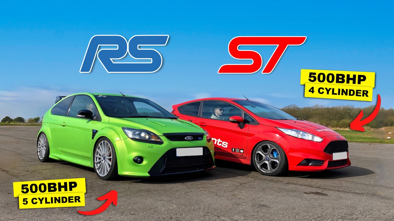 Ford Focus RS 500 л.с. против Ford Fiesta ST 500 л.с.