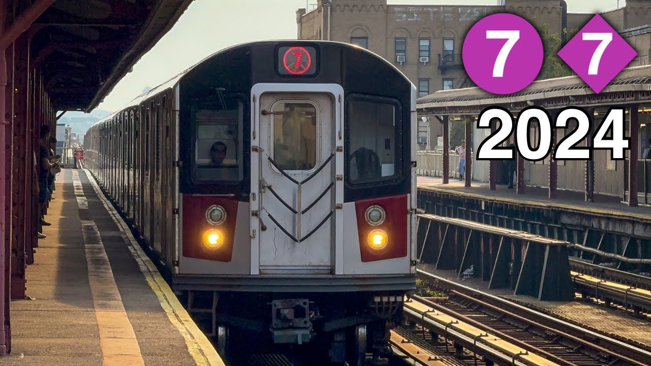 NYC Subway: PM Rush R188 (7) & (7X) Trains @ 90 St-Elmhurst Av (August 5, 2024)