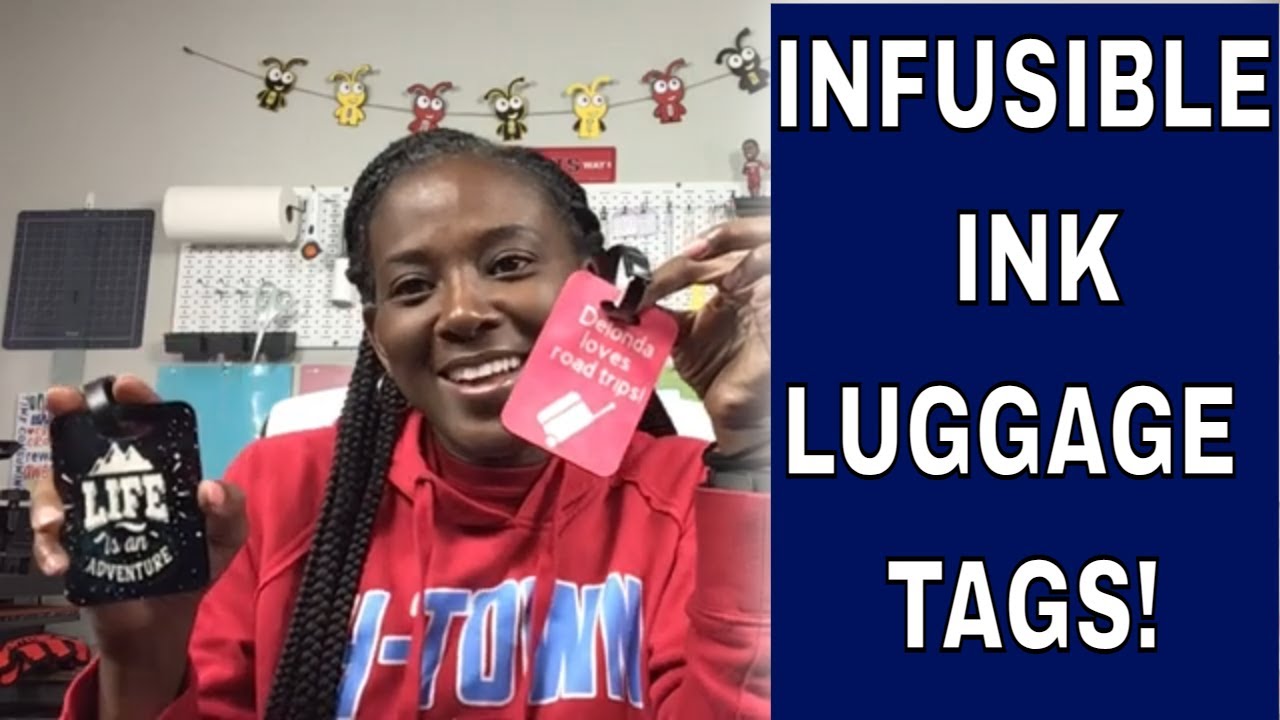 💖CRICUT INFUSIBLE INK HOW TO MAKE LUGGAGE TAGS💖 YouTube