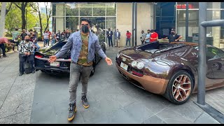 Bugatti Chiron Y Bugatti Veyron En Calles De Mexico Don Huayra , Llego Un Ferrari Sf90