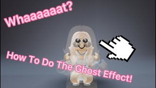 Tutorial; How To Do The Ghost Effect On CapCut!