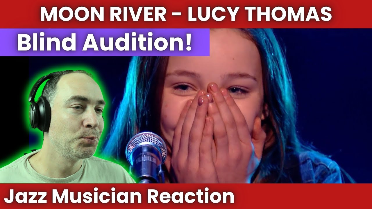 She Moved Us ALL To Tears - Jazz Musician Reacts to Lucy Thomas Moon River Audition (The Voice Kids)