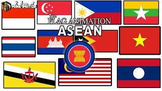 Flag Animation ASEAN | Test | Mine-Imator