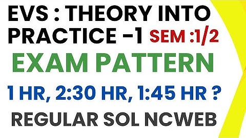 EVS Theory into Practice -1 Exam Pattern and Previous Year Paper DU SOL Ncweb 1st Semester