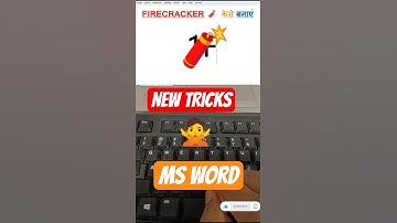 Firecracker MsWord Shortcut Tricks 🧨#shorts #msword #tricks #education #computertips #windows#asmr