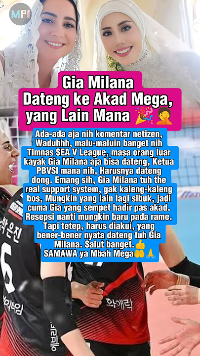 Gia Milana The Real Support System For Megawati Hangesti #proliga #fyp #vleague