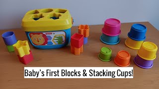 Fisher-Price Baby's First Blocks + The First Years Stack & Count Cups | Ideal Gifts