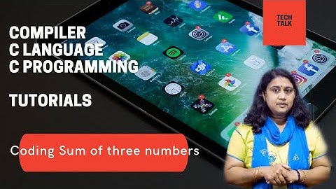 C Language Tutorial....Find the sum of three numbers