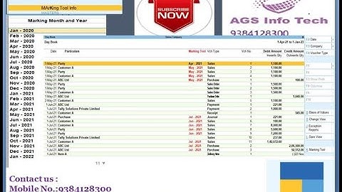 Marking Tools in Tally Prime AGS TECH TALLY TDL TCP GST TOOL ALLINONE TDL FOR MARKING TOOL FOR 2B
