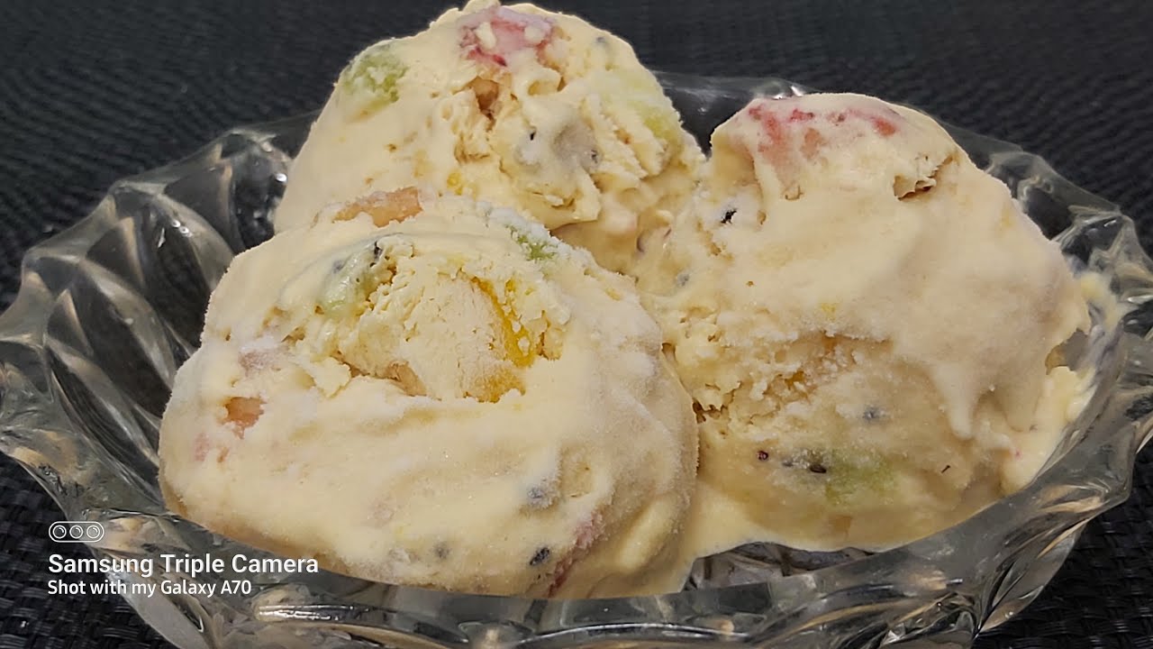 Fruit Salad Ice Cream YouTube