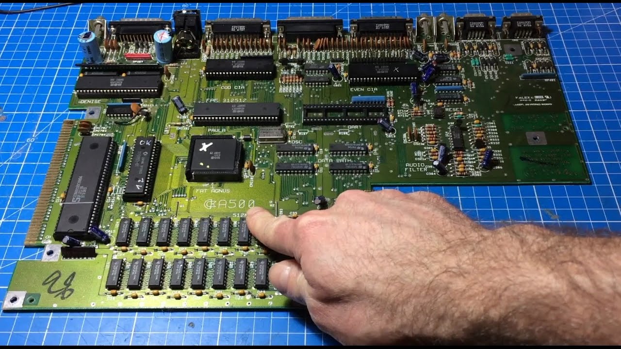 "Butchered" Amiga 500 Rev. 5 Board Repair - YouTube