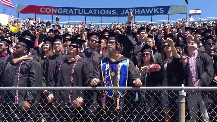 The Rock Chalk Chant... KU Commencement 2016