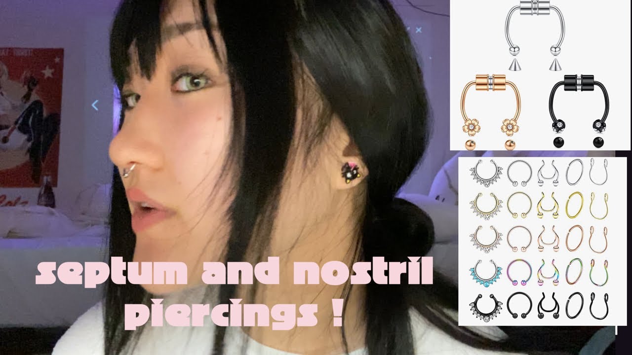 Trying fake Amazon nose piercings!