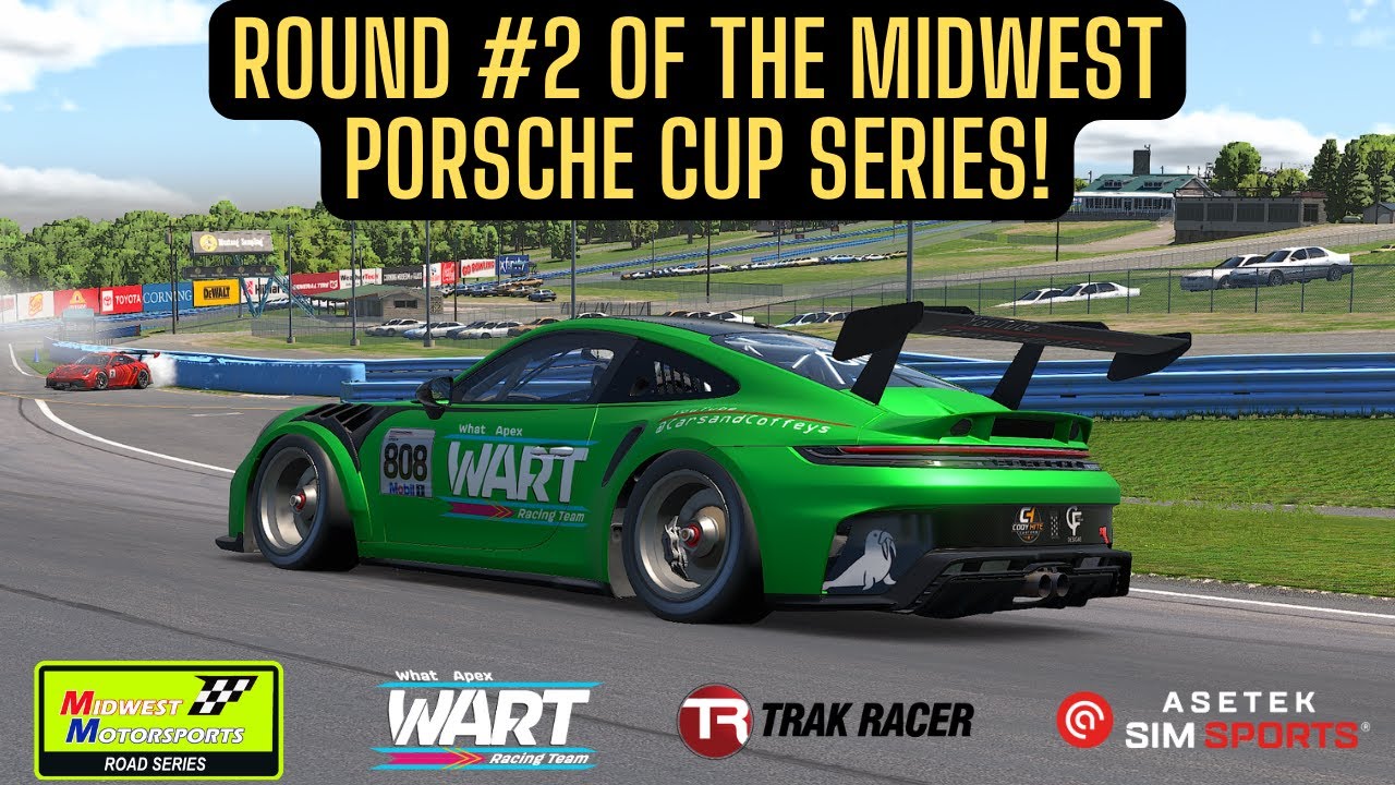 Porsche Cup race at Watkins Glen on iRacing. | Vertical
