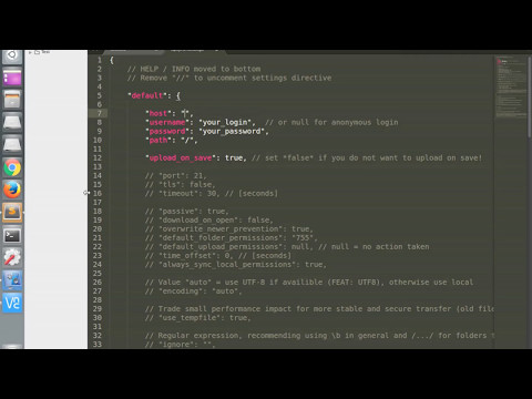 How to sync files between sublime text and raspberry pi using FTP