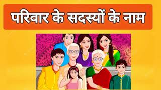 माँ पापा दादा दादी | परिवार के सदस्यों के नाम | बच्चे जल्दी बोलना शुरू कर देंगे | Baby First Word screenshot 1