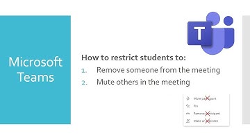 How to restrict students in Microsoft Teams Meeting [in Hindi]