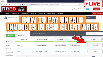 [🔴LIVE] How to pay pending/unpaid invoices in RSH client area?