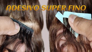 Como Fazer um Mega Hair de Fita Adesiva Facil, Rapido e Barato!