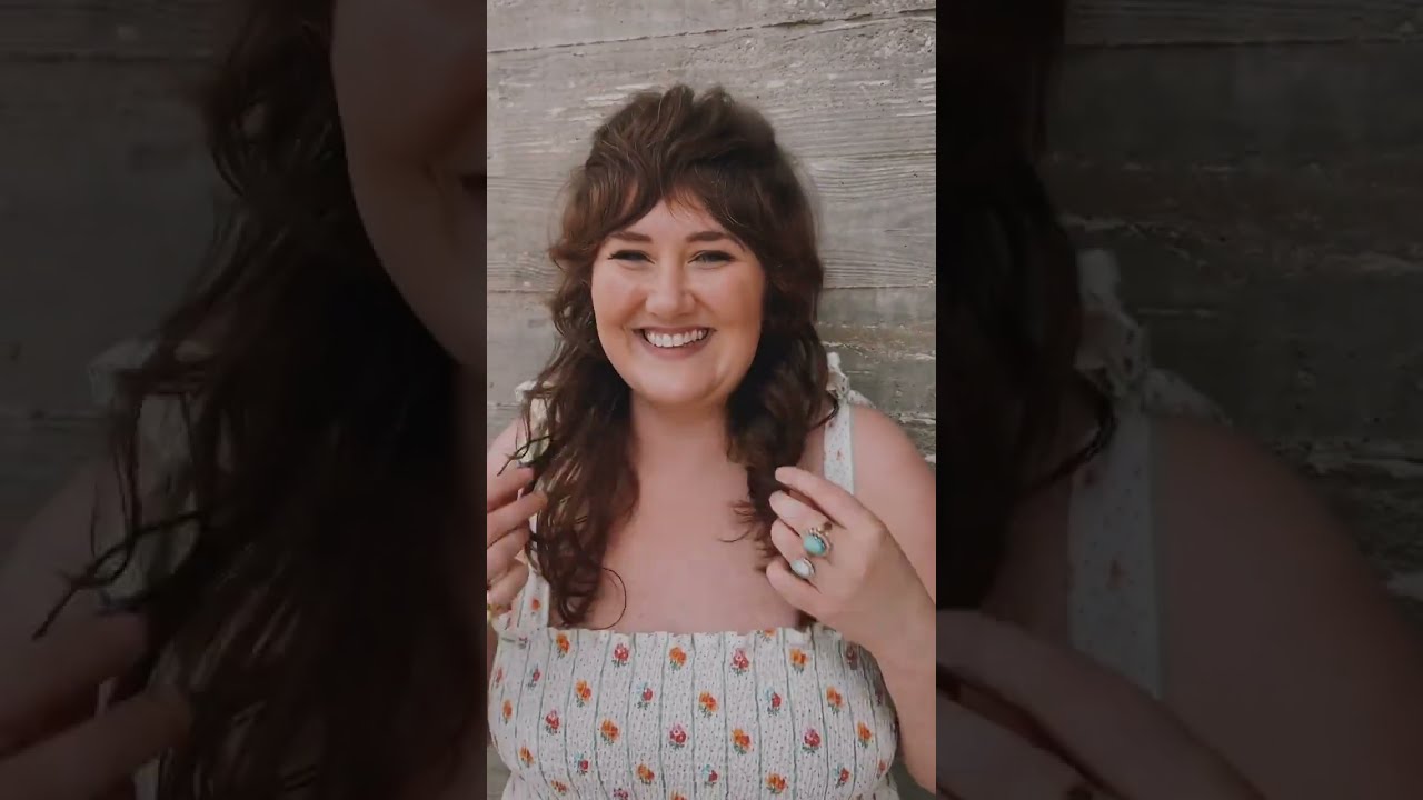 Curled Hair razor cut by Stylist Samm @ Strange Bird Salon East