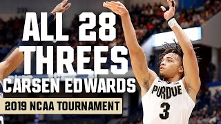 Every Carsen Edwards 3-pointer from the 2019 NCAA tournament